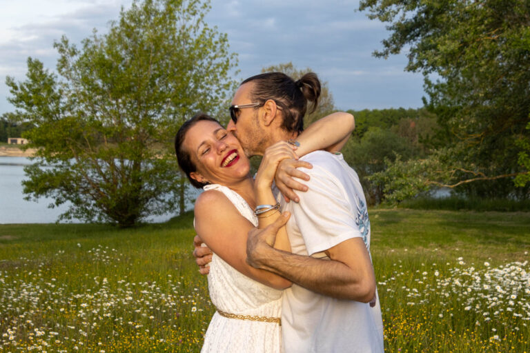photo de famille Couple d'amoureux lac de la Gimone