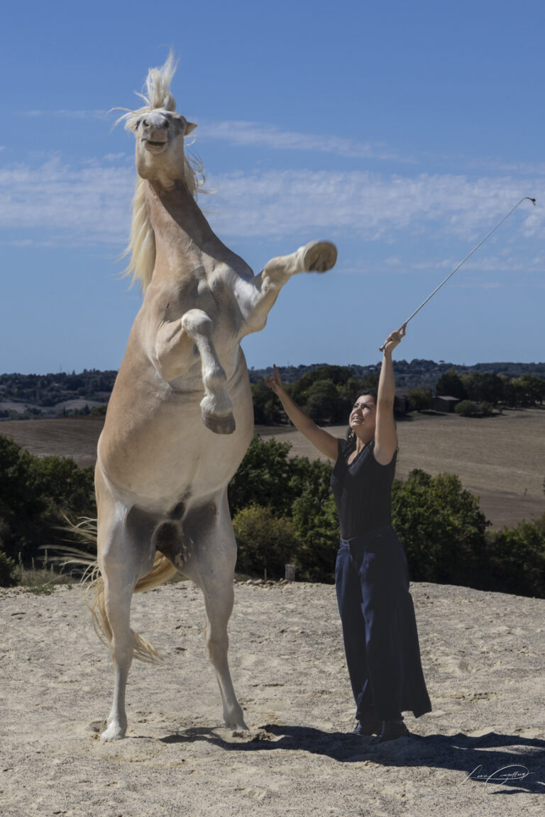 Lydia et Balou cabré