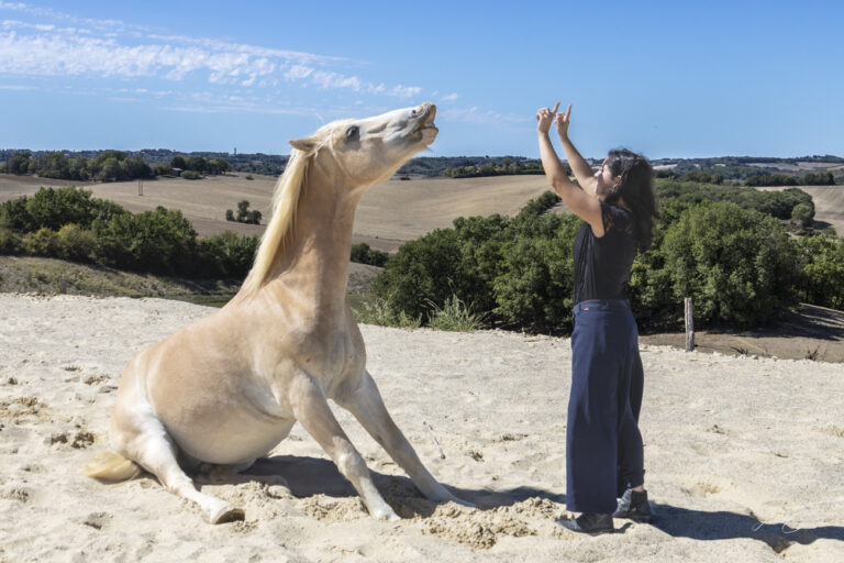 Lydia et Balou assis