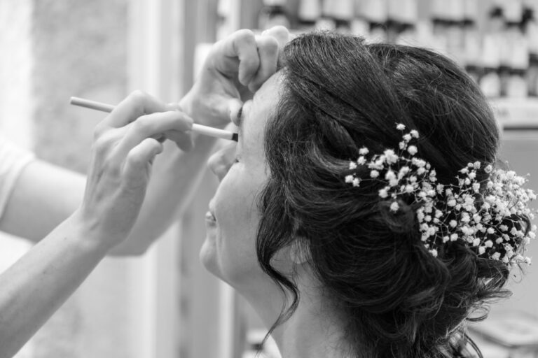 mariage M et M préparation de la mariée