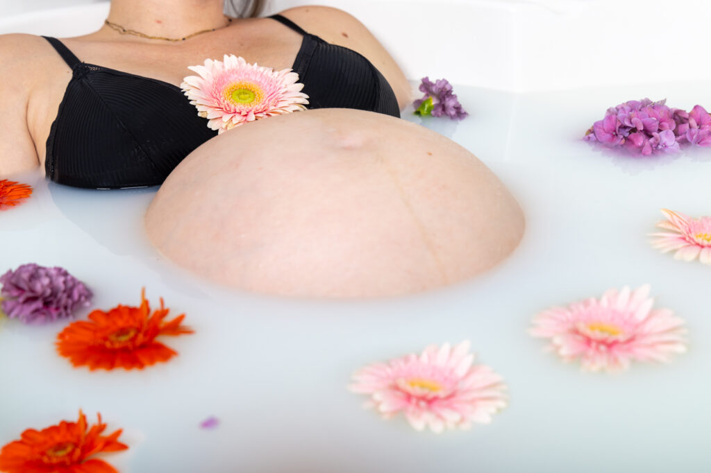 bain de lait future maman
