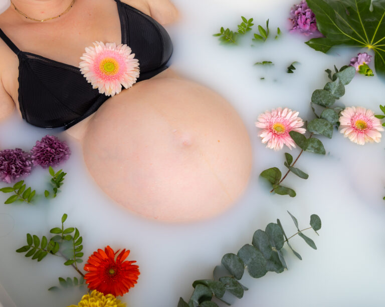 bain de lait future maman