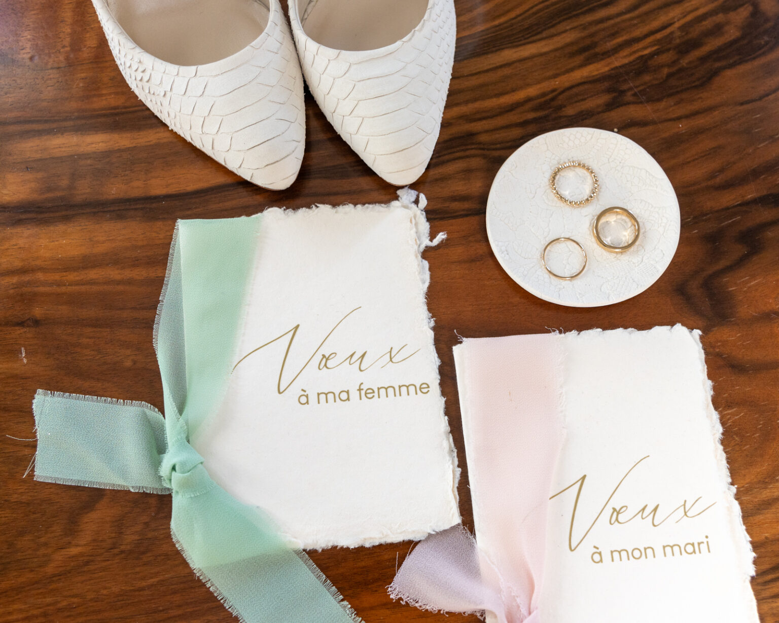 flatlay mariage
