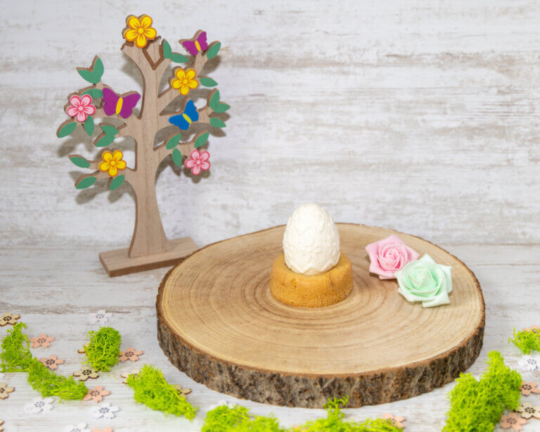 Pâtisserie individuelle de Pâques – Création sucrée de la Pâtisserie Audrey à Dému dans le Gers