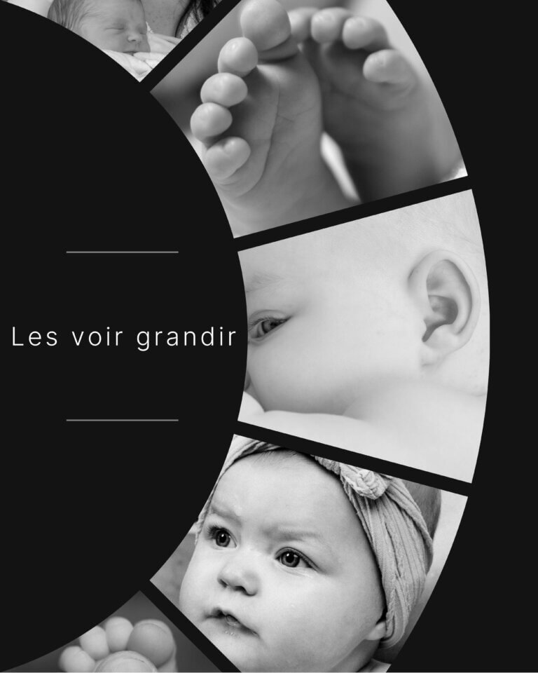 Évolution de bébé mois après mois – suivi photo par Laure Geoffroy à Auch