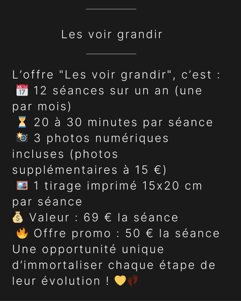 Évolution de bébé mois après mois – suivi photo par Laure Geoffroy à Auch