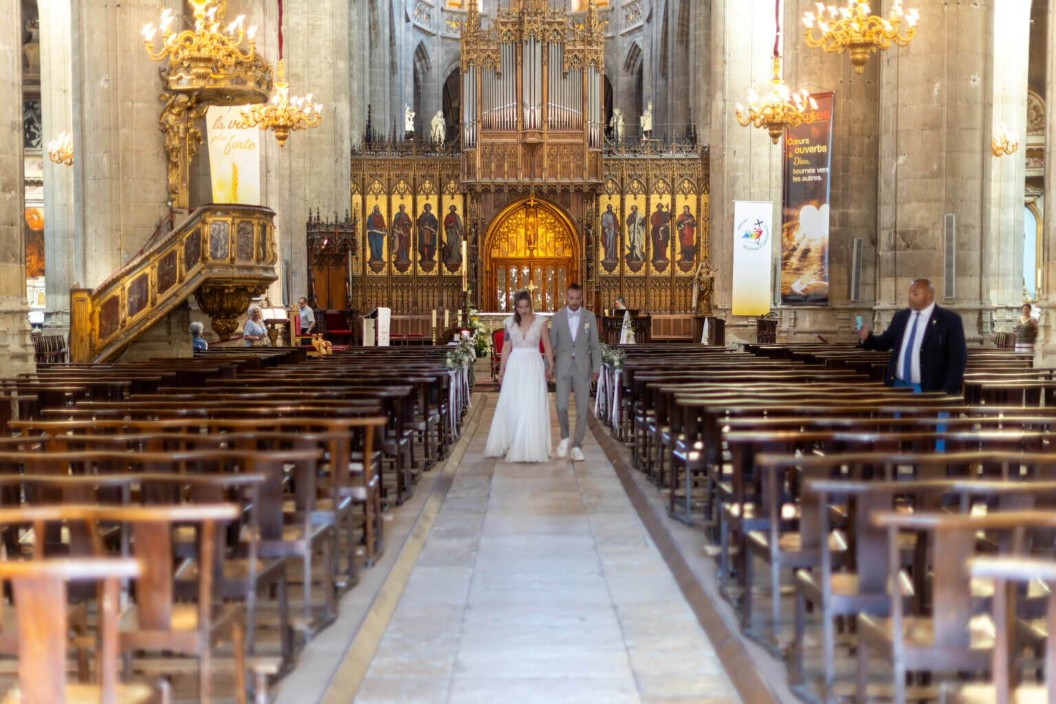 Mariés dans la cathédrale d’Auch