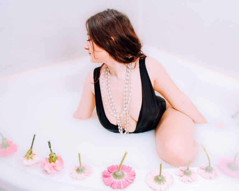 photo grossesse bain de lait Gers séance maternité