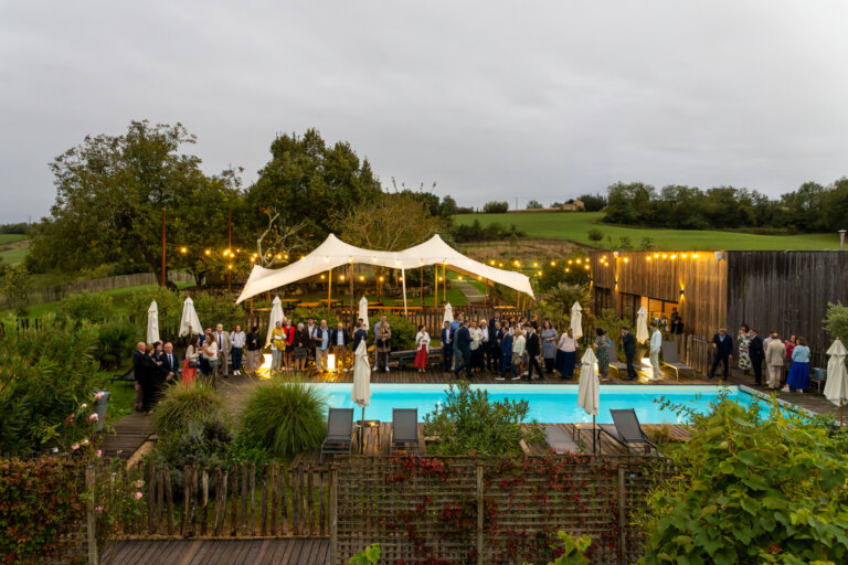 Réception de mariage avec piscine au domaine de Beaulieu à Auch